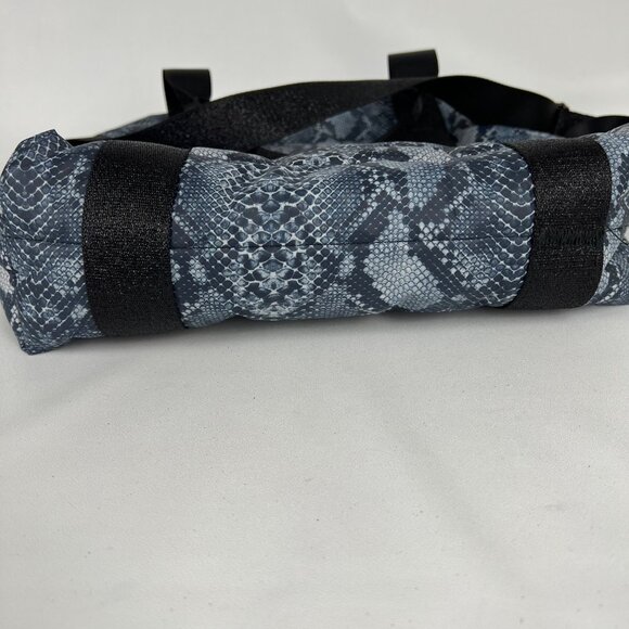 Haute Shore Jaime Blue Python Puffer Tote Crossbody Shoulder Bag Wristlet - Picture 8 of 11